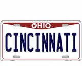 Cincinnati Ohio Metal Novelty License Plate 24" x 12" (LLP)