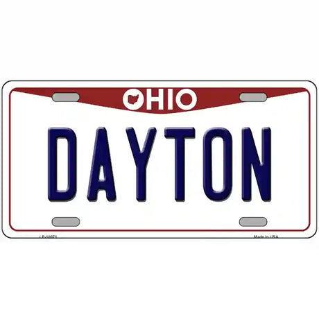 Dayton Ohio Metal Novelty License Plate 24" x 12" (LLP)