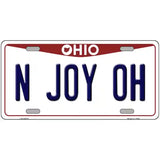 N Joy OH Ohio Metal Novelty License Plate 24" x 12" (LLP)