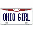 Ohio Girl Ohio Metal Novelty License Plate 24" x 12" (LLP)