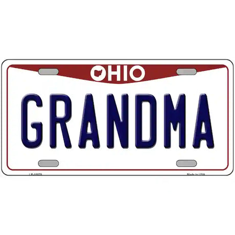 Grandma Ohio Metal Novelty License Plate 24" x 12" (LLP)