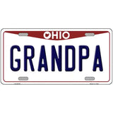 Grandpa Ohio Metal Novelty License Plate 24" x 12" (LLP)