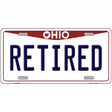 Retired Ohio Metal Novelty License Plate 24" x 12" (LLP)