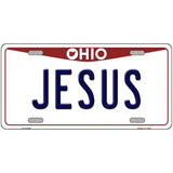 Jesus Ohio Metal Novelty License Plate 24" x 12" (LLP)