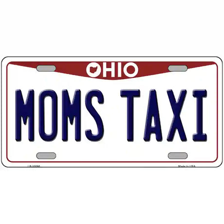 Moms Taxi Ohio Metal Novelty License Plate 24" x 12" (LLP)