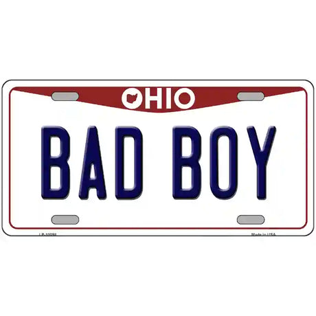 Bad Boy Ohio Metal Novelty License Plate 24" x 12" (LLP)