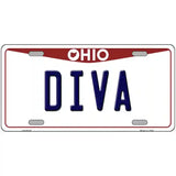 Diva Ohio Metal Novelty License Plate 24" x 12" (LLP)