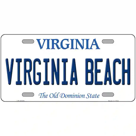 Virginia Beach Virginia Metal Novelty License Plate 24" x 12" (LLP)