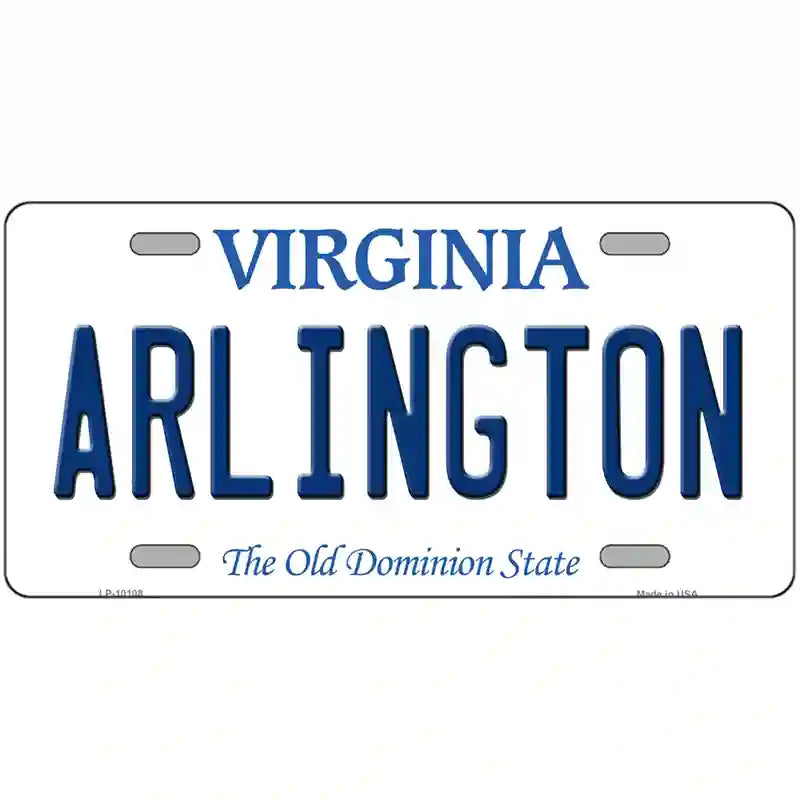 Arlington Virginia Metal Novelty License Plate 24" x 12" (LLP)