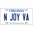 N Joy VA Virginia Metal Novelty License Plate 24" x 12" (LLP)