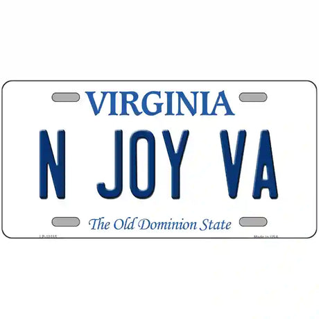 N Joy VA Virginia Metal Novelty License Plate 24" x 12" (LLP)