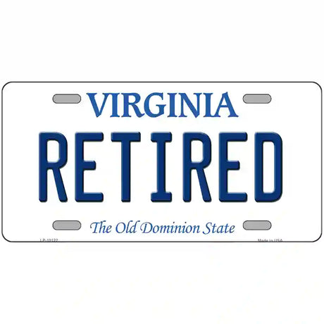 Retired Virginia Metal Novelty License Plate 24" x 12" (LLP)