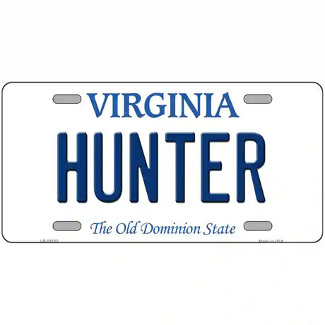 Hunter Virginia Metal Novelty License Plate 24" x 12" (LLP)