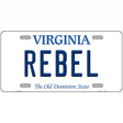 Rebel Virginia Metal Novelty License Plate 24" x 12" (LLP)