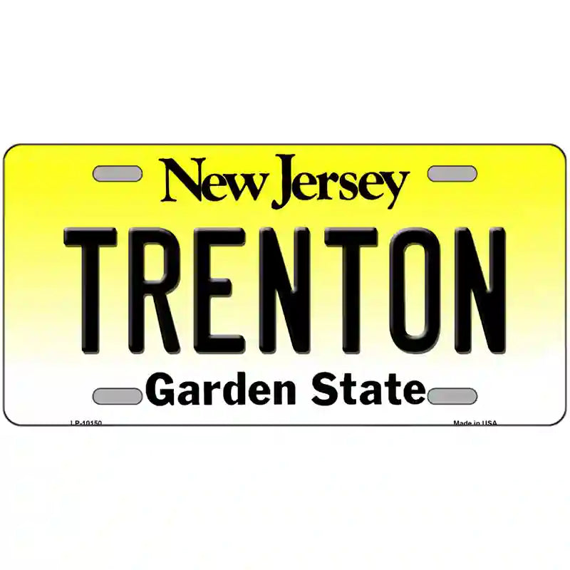 Trenton New Jersey Metal Novelty License Plate 24" x 12" (LLP)