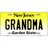 Grandma New Jersey Metal Novelty License Plate 24" x 12" (LLP)