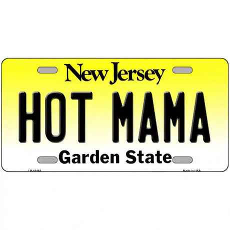 Hot Mama New Jersey Metal Novelty License Plate 24" x 12" (LLP)