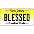 Blessed New Jersey Metal Novelty License Plate 24" x 12" (LLP)