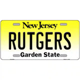 Rutgers New Jersey Metal Novelty License Plate 24" x 12" (LLP)