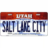 Salt Lake City Utah Metal Novelty License Plate 24" x 12" (LLP)