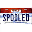 Spoiled Utah Metal Novelty License Plate 24" x 12" (LLP)