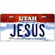 Jesus Utah Metal Novelty License Plate 24" x 12" (LLP)