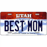 Best Mom Utah Metal Novelty License Plate 24" x 12" (LLP)