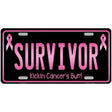 Survivor Metal Novelty License Plate 24" x 12" (LLP)