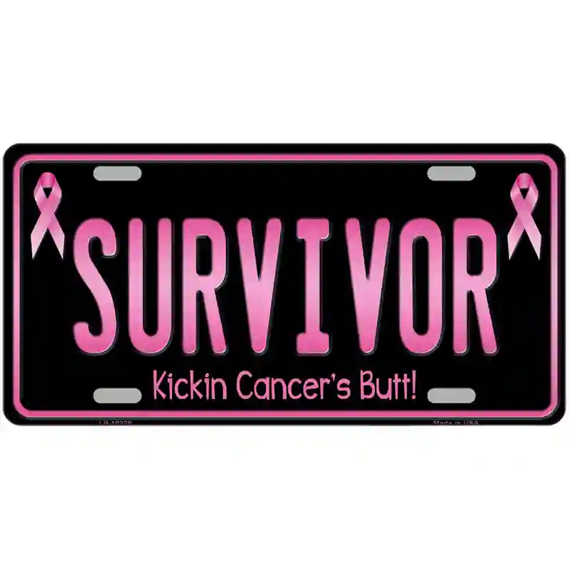 Survivor Metal Novelty License Plate 24" x 12" (LLP)