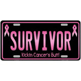 Survivor Metal Novelty License Plate 24" x 12" (LLP)