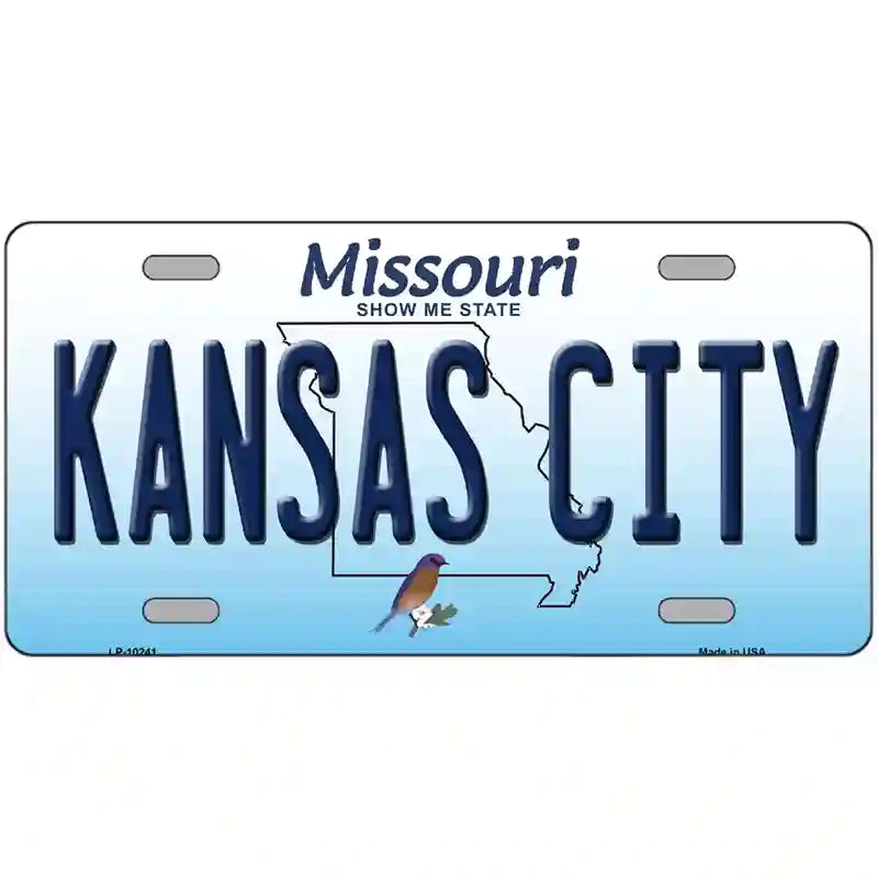 Kansas City Missouri Metal Novelty License Plate 24" x 12" (LLP)