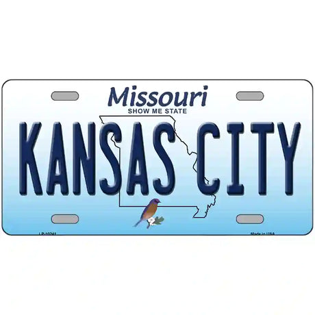 Kansas City Missouri Metal Novelty License Plate 24" x 12" (LLP)