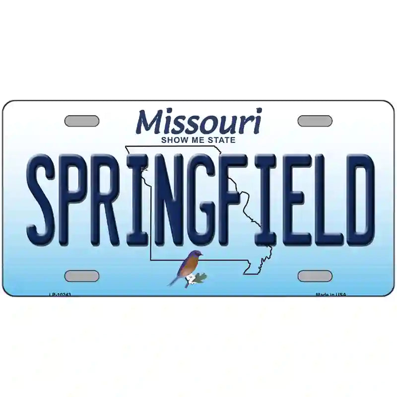 Springfield Missouri Metal Novelty License Plate 24" x 12" (LLP)