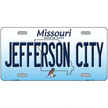 Jefferson City Missouri Metal Novelty License Plate 24" x 12" (LLP)