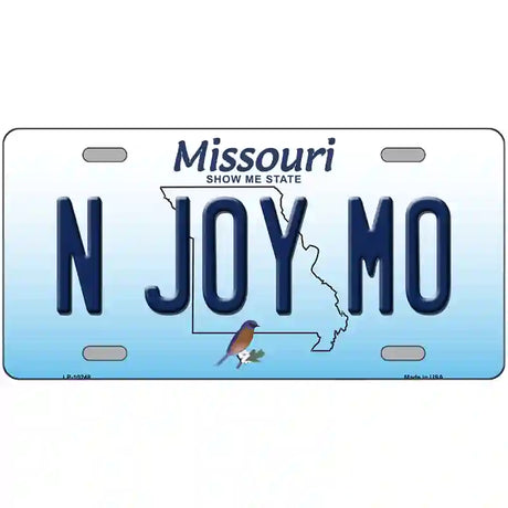 N Joy MO Missouri Metal Novelty License Plate 24" x 12" (LLP)