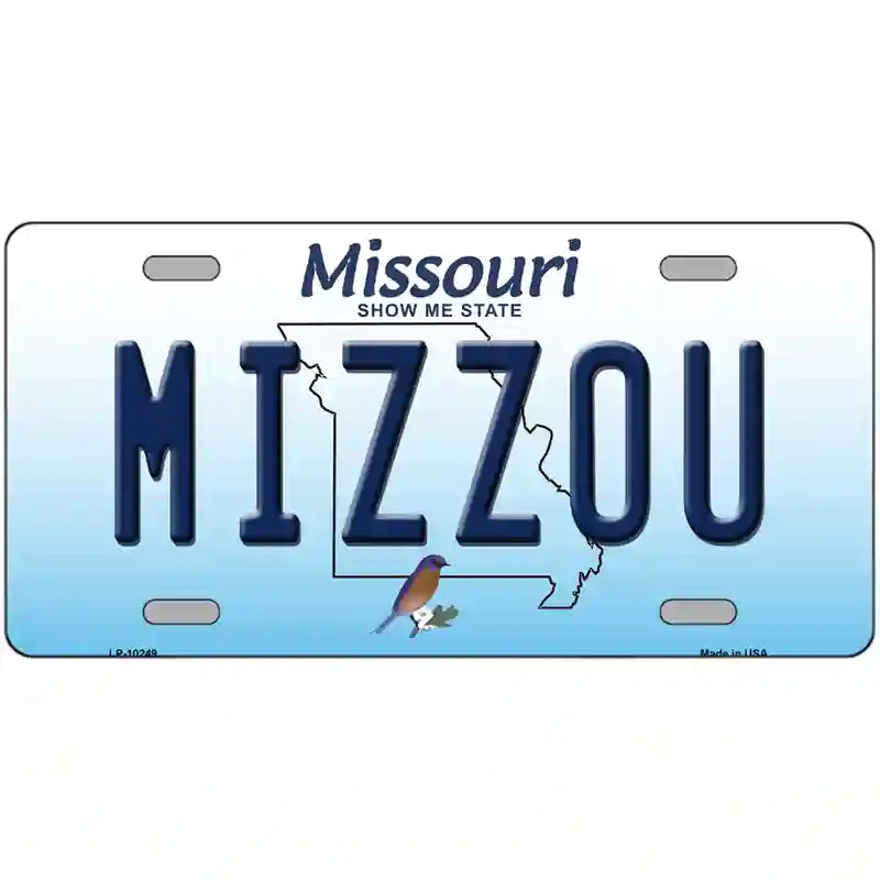 Mizzou Missouri Metal Novelty License Plate 24" x 12" (LLP)