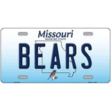 Bears Missouri Metal Novelty License Plate 24" x 12" (LLP)