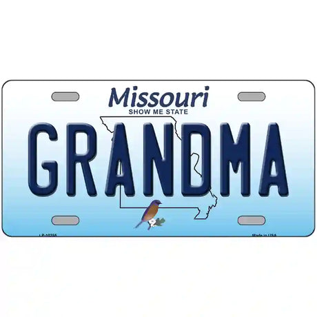 Grandma Missouri Metal Novelty License Plate 24" x 12" (LLP)