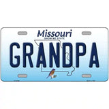 Grandpa Missouri Metal Novelty License Plate 24" x 12" (LLP)