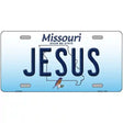 Jesus Missouri Metal Novelty License Plate 24" x 12" (LLP)