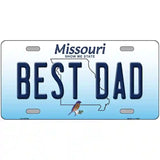 Best Dad Missouri Metal Novelty License Plate 24" x 12" (LLP)