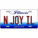 N Joy IL Illinois Metal Novelty License Plate 24" x 12" (LLP)