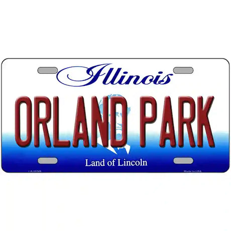 Orland Park Illinois Metal Novelty License Plate 24" x 12" (LLP)