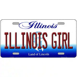 Illinois Girl Illinois Metal Novelty License Plate 24" x 12" (LLP)