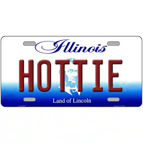 Hottie Illinois Metal Novelty License Plate 24" x 12" (LLP)