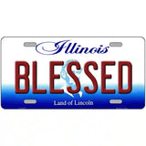 Blessed Illinois Metal Novelty License Plate 24" x 12" (LLP)