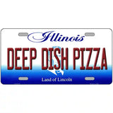 Deep Dish Pizza Illinois Metal Novelty License Plate 24" x 12" (LLP)