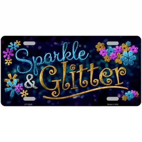 Sparkle And Glitter Metal Novelty License Plate 24" x 12" (LLP)