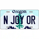 N Joy OR Oregon Metal Novelty License Plate 24" x 12" (LLP)