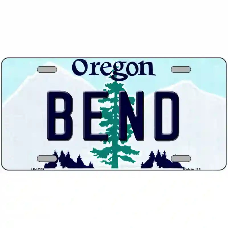 Bend Oregon Metal Novelty License Plate 24" x 12" (LLP)